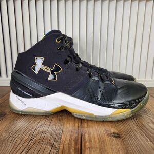 Under Armour Curry 2 Elite LE Mens 10 Black Basketball Sneaker Shoes 1280303-001